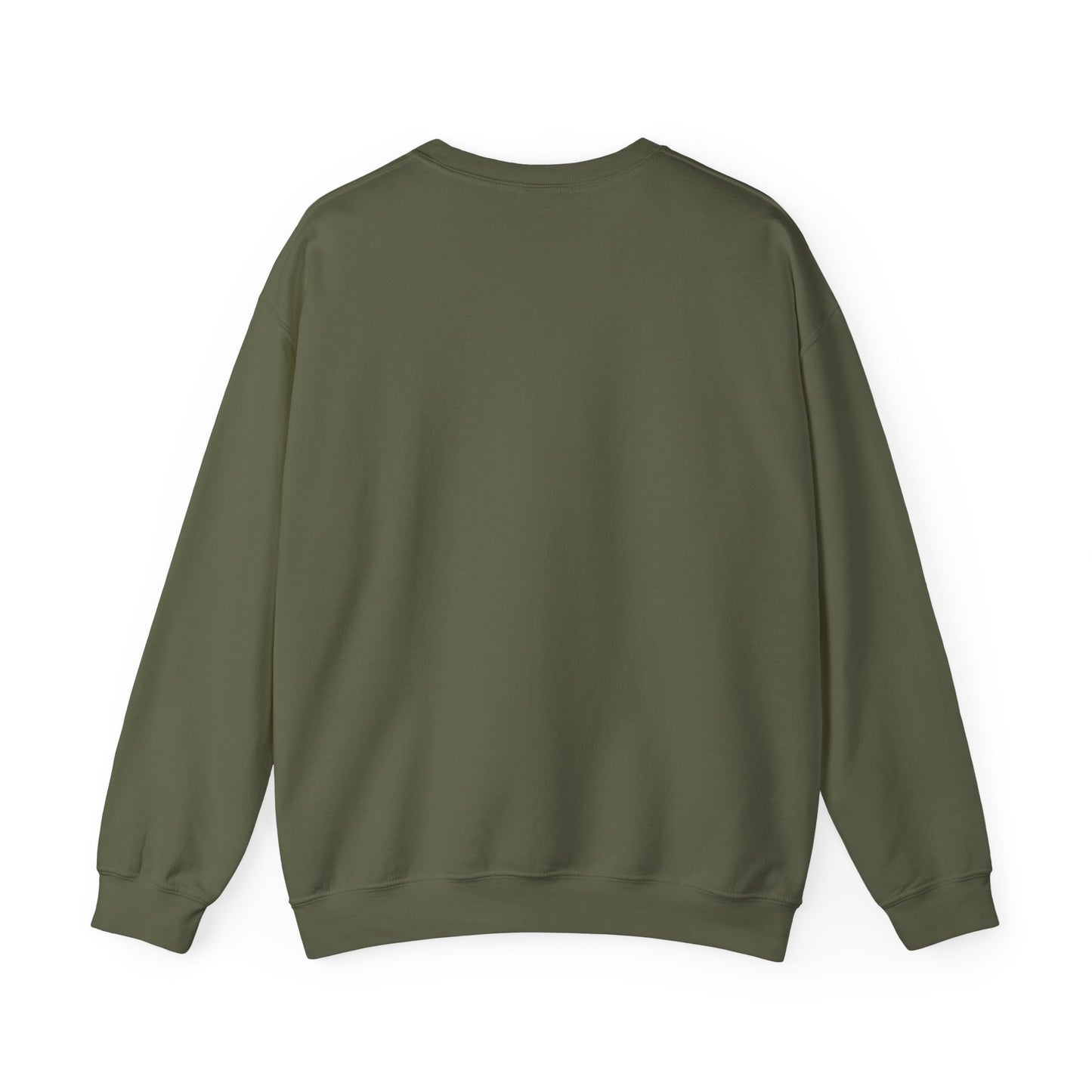 Inspirational Crewneck Sweatshirt - 'Don't wait for recognition' Black & Military Green