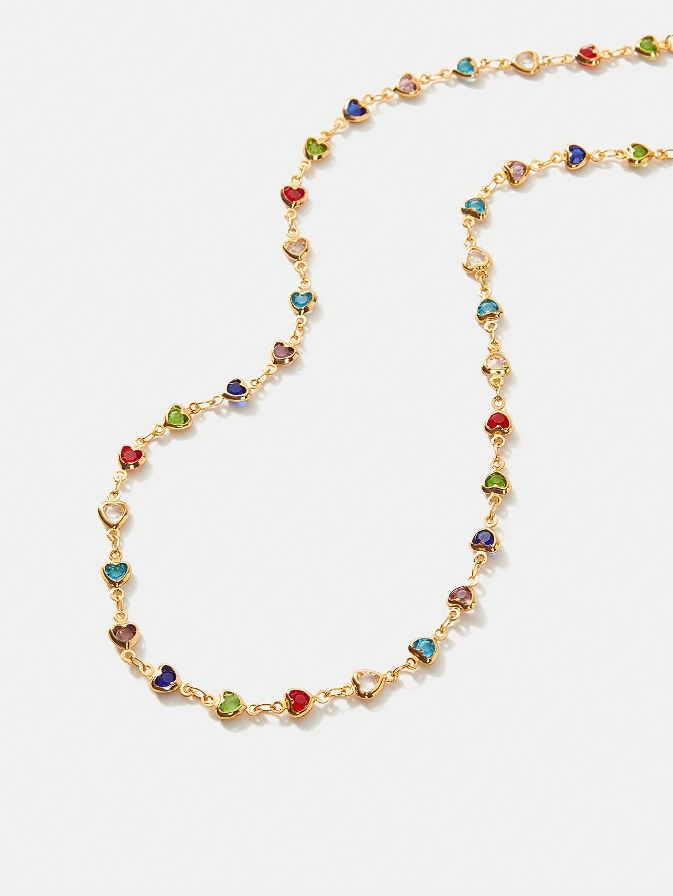 Delicate 18K Gold Plated Heart Necklace