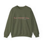 Inspirational Crewneck Sweatshirt - 'Never Compromise a Dream' Black & Military Green