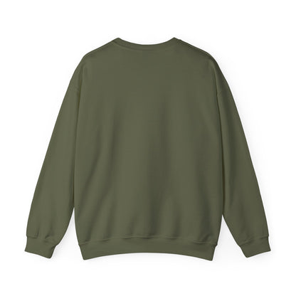 Inspirational Crewneck Sweatshirt - 'Never Compromise a Dream' Black & Military Green