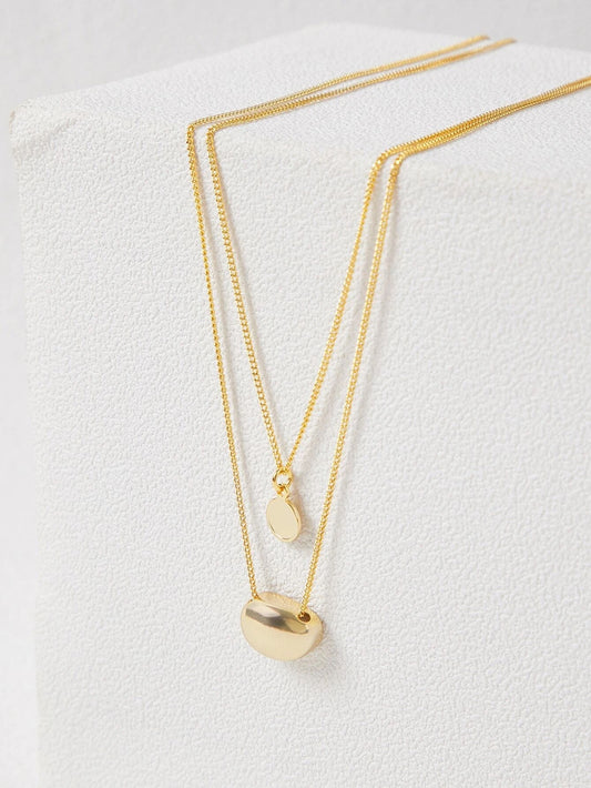 14K Gold Dual Layered Necklace