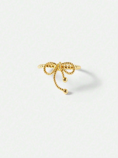 14K Gold Plated Twist Knot Ring