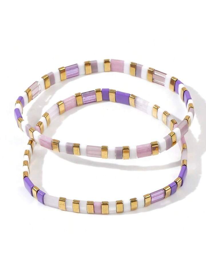 Kids Enamel Stretch Bracelets