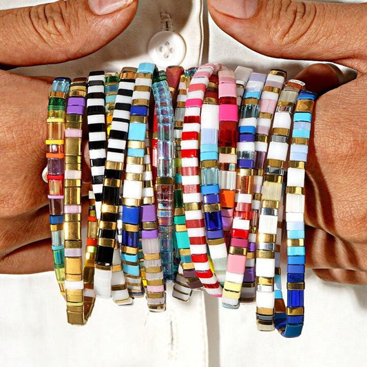 Kids Enamel Stretch Bracelets